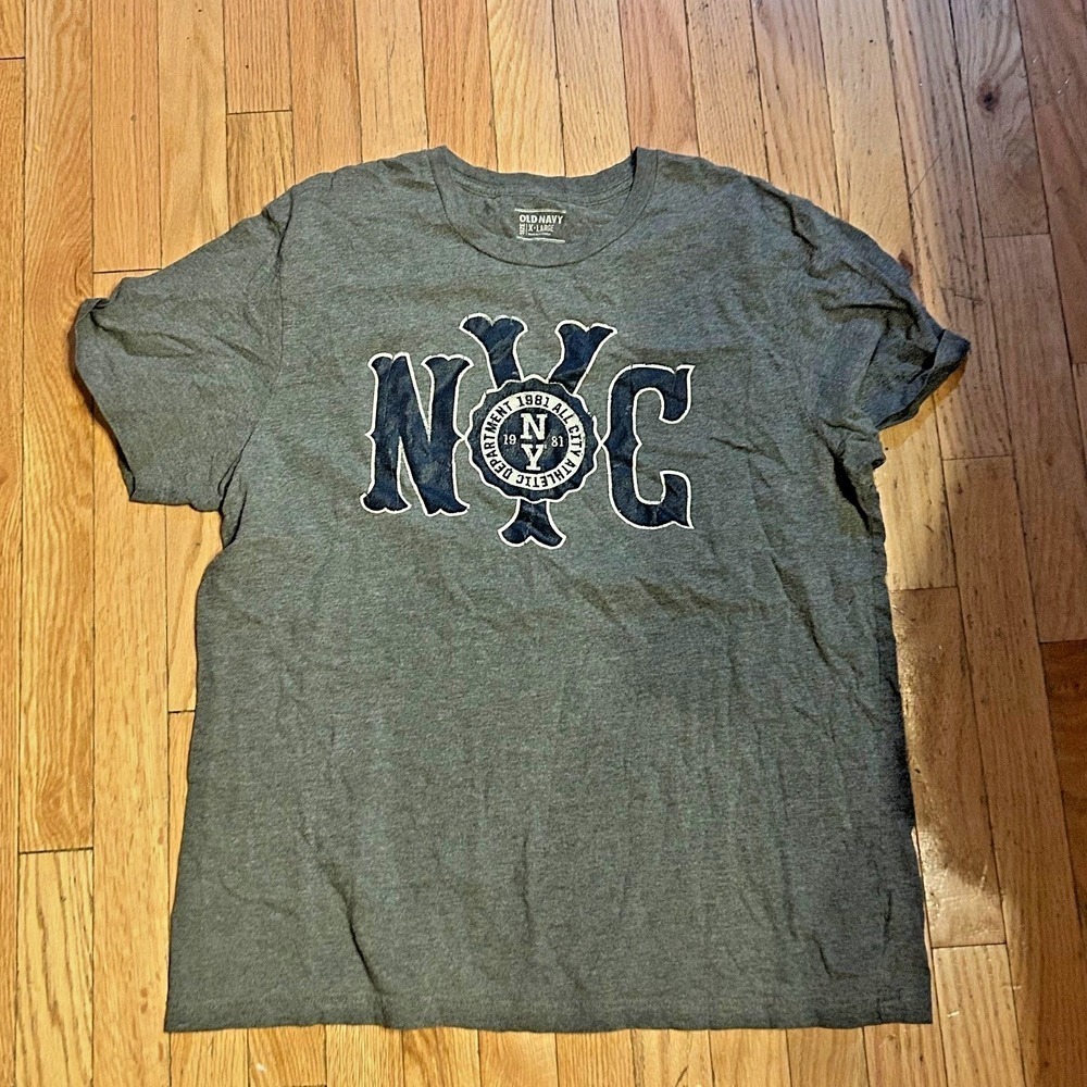 Old Navy‎ NYC New York City Gray T Shirt Size X-Large